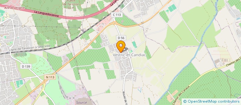 localisation de l'entreprise SCI FLORADIGANE  VESTRIC-ET-CANDIAC