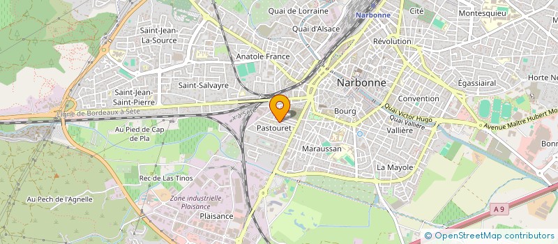 localisation de l'entreprise SCI FLORAGRI à NARBONNE