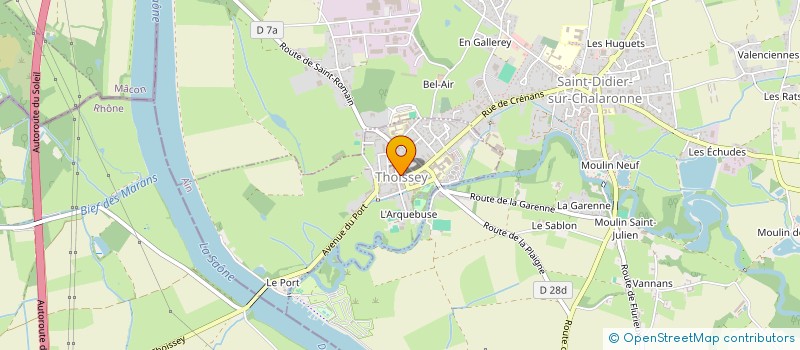 localisation de l'entreprise SCI FLORAINE  THOISSEY