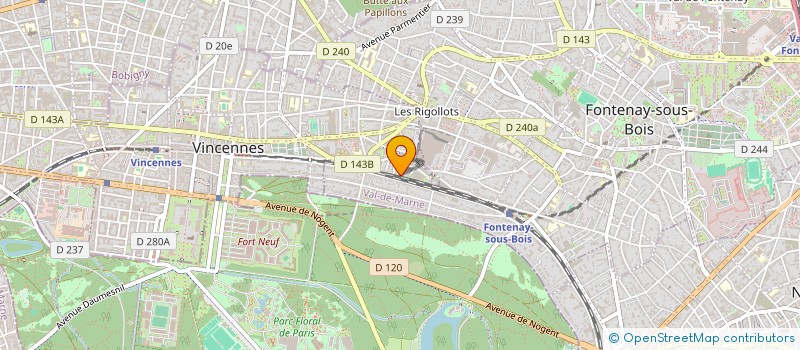 localisation de l'entreprise SCI FLORALE à VINCENNES