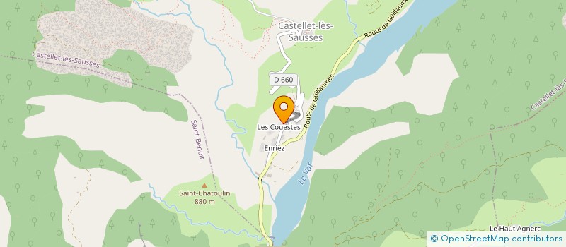 localisation de l'entreprise SCI FLORALIE à CASTELLET-LES-SAUSSES