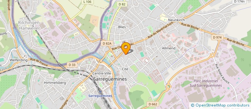 localisation de l'entreprise SCI FLORALIES  SARREGUEMINES