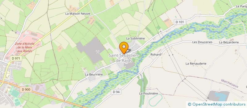 localisation de l'entreprise SCI FLORAMILE  SAINT-SEBASTIEN-DE-RAIDS