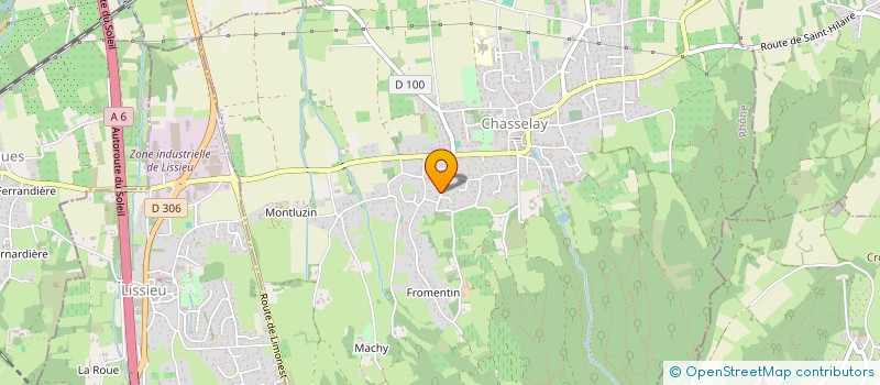 localisation de l'entreprise SCI FLORANE  CHASSELAY