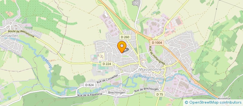 localisation de l'entreprise SCI FLORANE  WASSELONNE