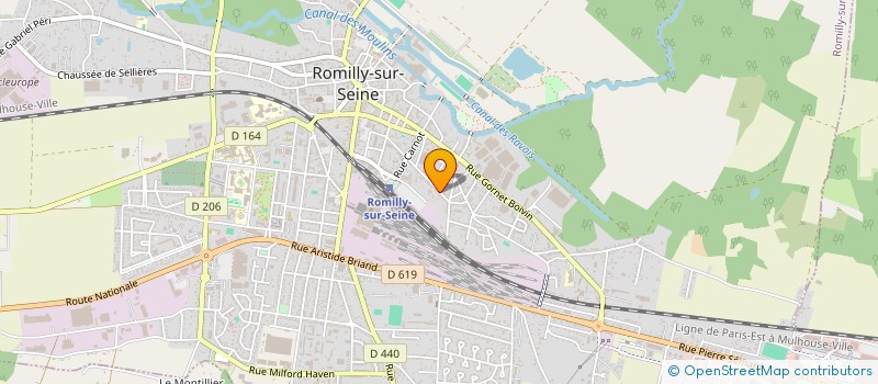 localisation de l'entreprise SCI FLORANE à ROMILLY-SUR-SEINE