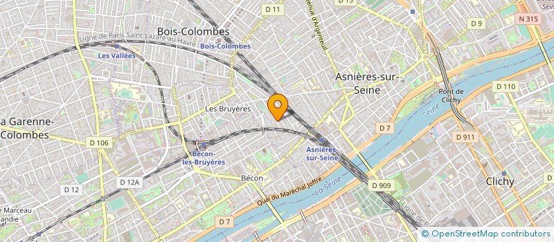 localisation de l'entreprise SCI FLORANGE à ASNIERES-SUR-SEINE