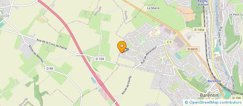 localisation de l'entreprise SCI FLORANIMA  BARENTIN