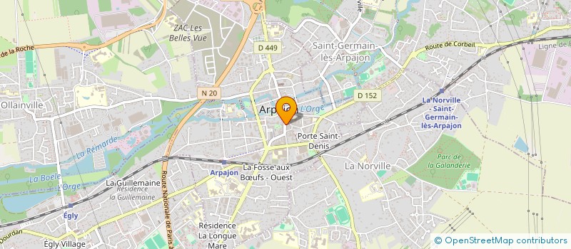 localisation de l'entreprise SCI FLORCALINE  ARPAJON