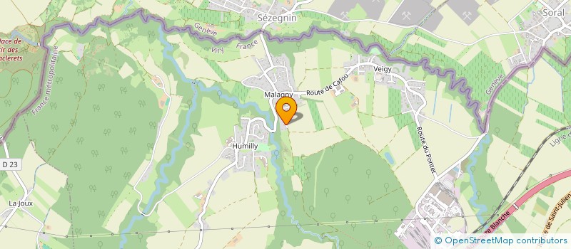 localisation de l'entreprise SCI FLORDIANE  VIRY