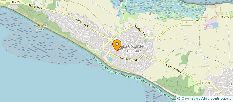 localisation de l'entreprise SCI FLORE  LA COUARDE-SUR-MER