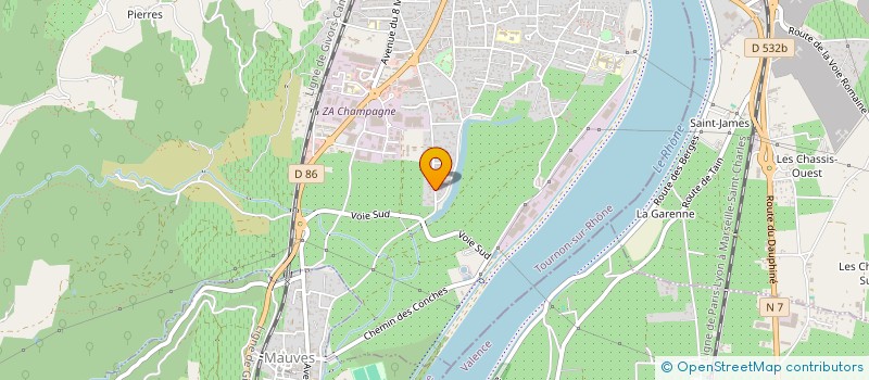 localisation de l'entreprise SCI FLORE à TOURNON-SUR-RHONE