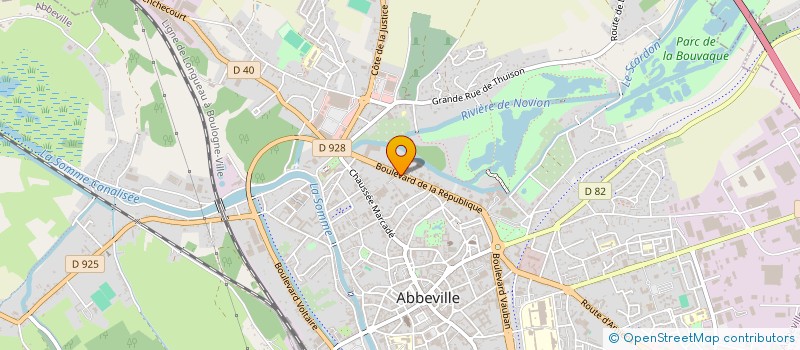 localisation de l'entreprise SCI FLORE à ABBEVILLE