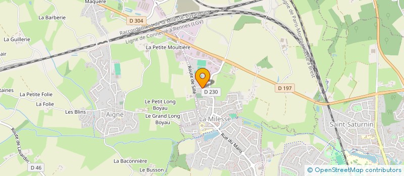 localisation de l'entreprise SCI FLORE  LA BAZOGE