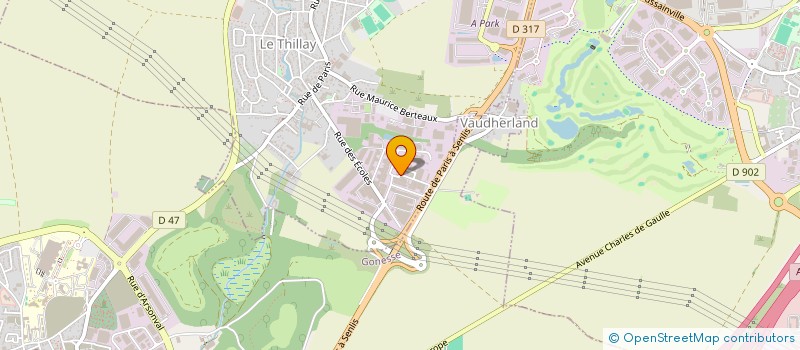 localisation de l'entreprise SCI FLORE  LE THILLAY