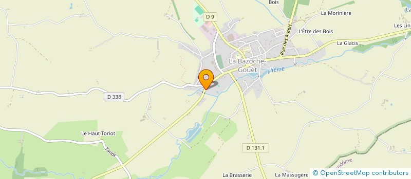 localisation de l'entreprise SCI FLOREAL à LA BAZOCHE-GOUET