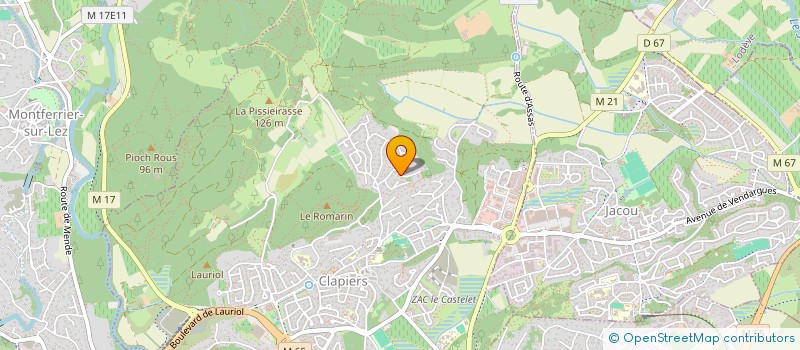 localisation de l'entreprise SCI FLOREALE  CLAPIERS