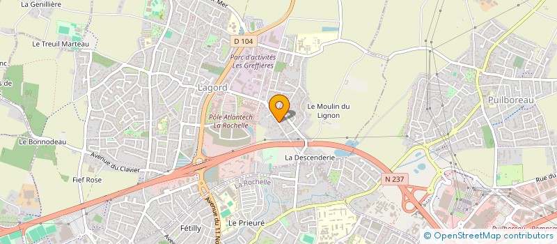 localisation de l'entreprise SCI FLOREGA  LAGORD