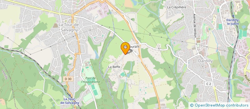 localisation de l'entreprise SCI FLORELI  DARDILLY