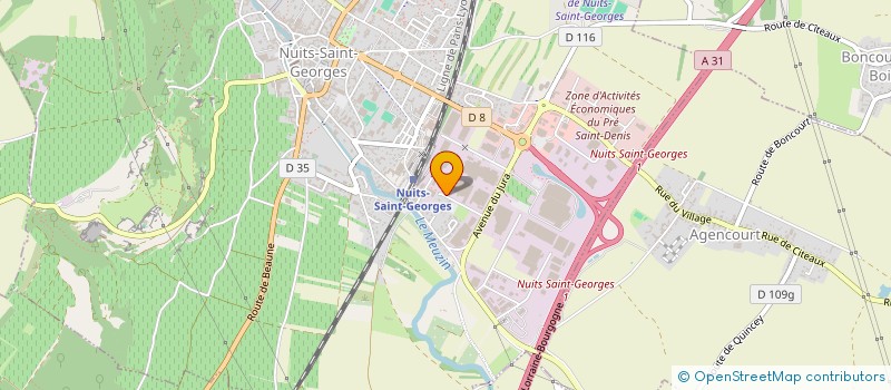 localisation de l'entreprise SCI FLORENCE 19 à NUITS-SAINT-GEORGES