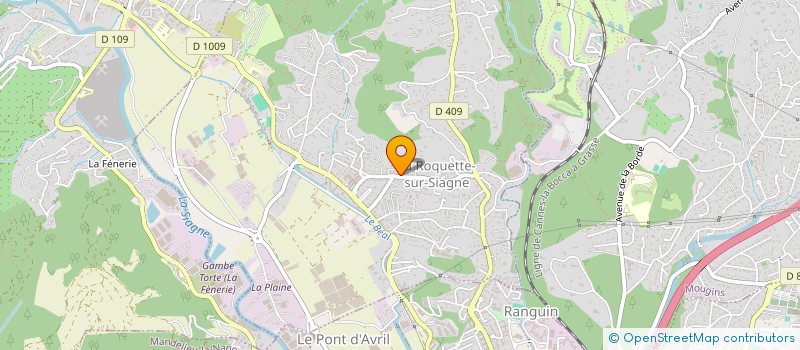 localisation de l'entreprise SCI FLORENCE à LA ROQUETTE-SUR-SIAGNE