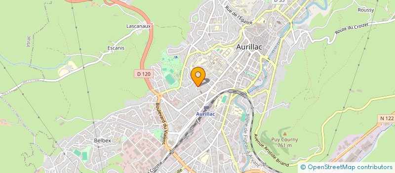 localisation de l'entreprise SCI FLORENCE à AURILLAC