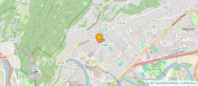 localisation de l'entreprise SCI FLORENCE  LA TRONCHE