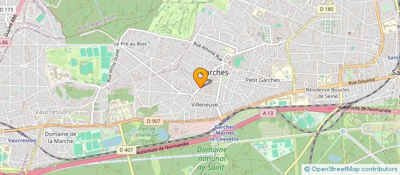 localisation de l'entreprise SCI FLORENCE à GARCHES