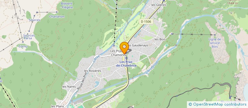 localisation de l'entreprise SCI FLORENPRAZ à CHAMONIX-MONT-BLANC