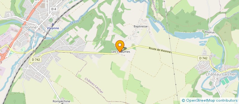 localisation de l'entreprise SCI FLORENT 21  CHATEAU-LARCHER