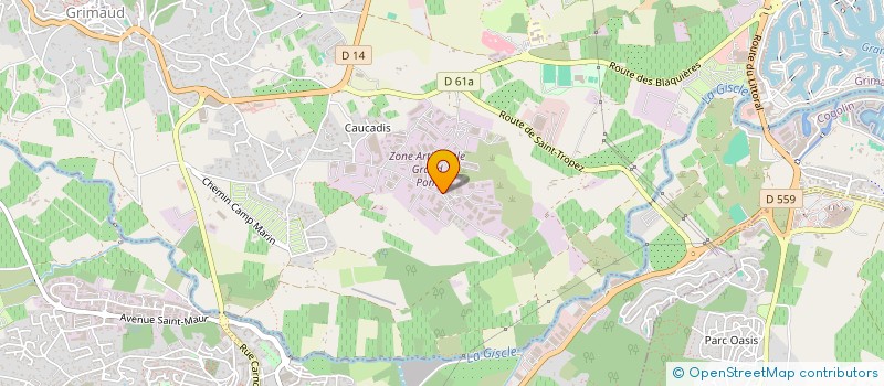 localisation de l'entreprise SCI FLORENTIN  GRIMAUD