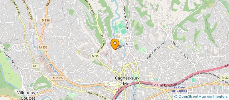 localisation de l'entreprise SCI FLORENTINO à CAGNES-SUR-MER