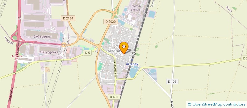 localisation de l'entreprise SCI FLOREOL à ARTENAY