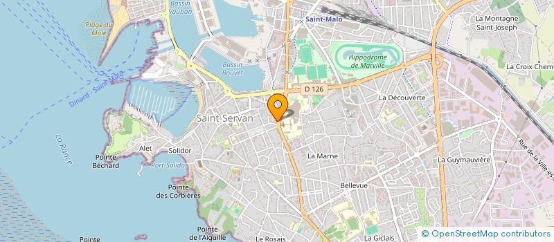 localisation de l'entreprise SCI FLORES  SAINT-MALO
