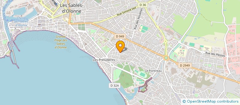 localisation de l'entreprise SCI FLORESABLE à LES SABLES D'OLONNE