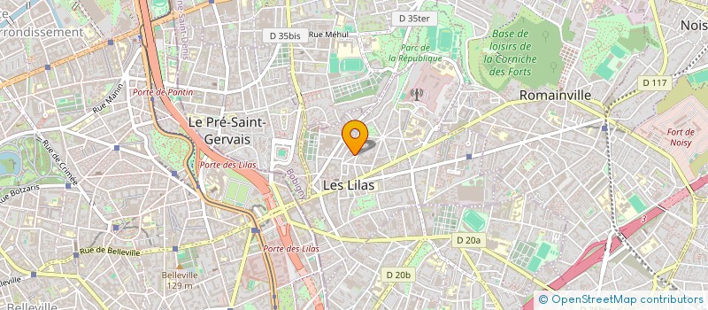 localisation de l'entreprise SCI FLORETTE à LES LILAS