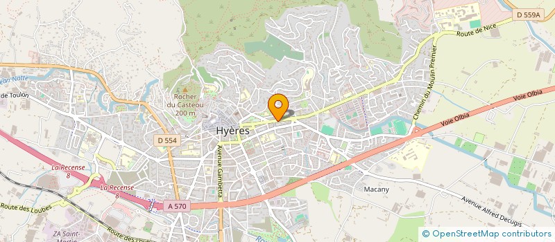 localisation de l'entreprise SCI FLORIAN  HYERES
