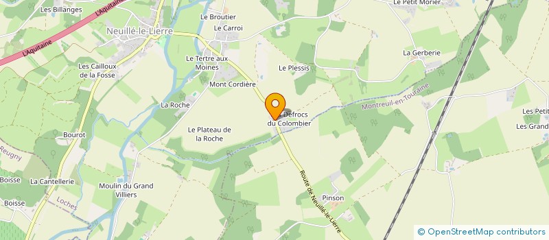 localisation de l'entreprise SCI FLORIAN  NEUILLE LE LIERRE