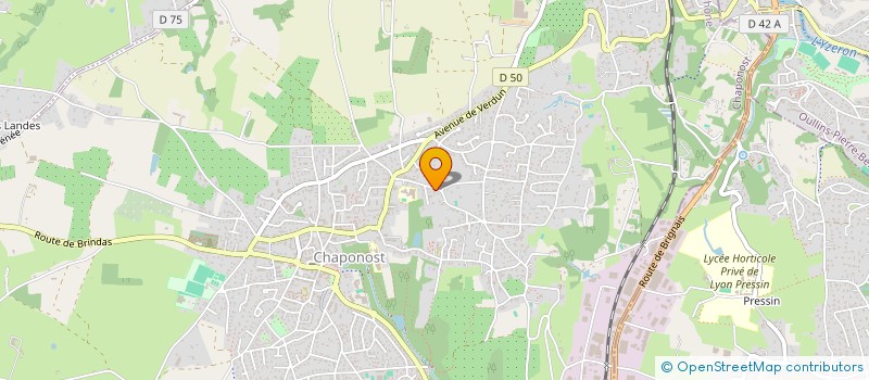 localisation de l'entreprise SCI FLORIAN COMBARNOUS  CHAPONOST