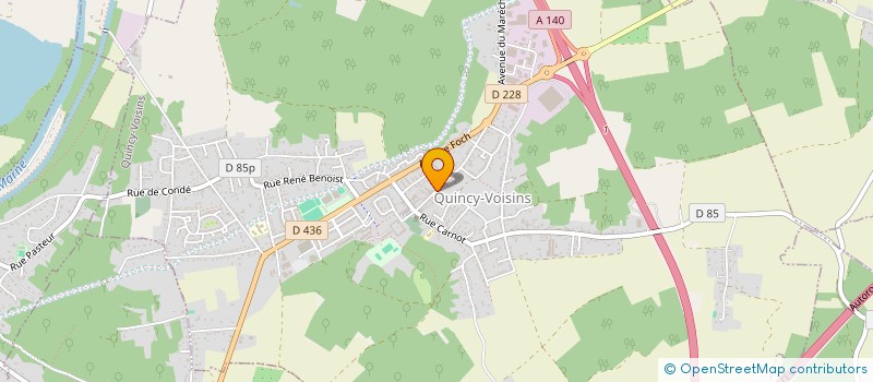 localisation de l'entreprise SCI FLORIANE  QUINCY-VOISINS