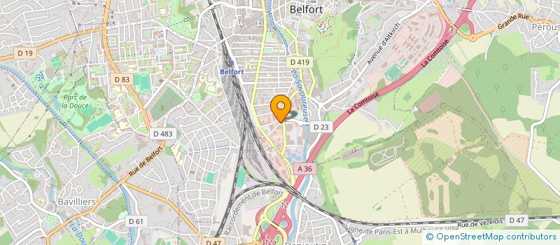 localisation de l'entreprise SCI FLORIANNE  BELFORT