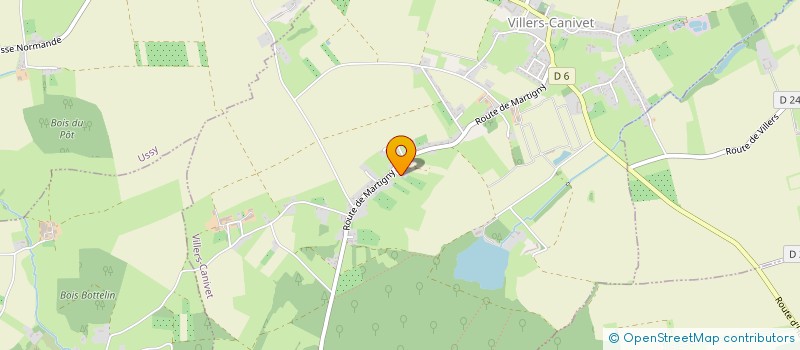 localisation de l'entreprise SCI FLORIANNE  VILLERS-CANIVET