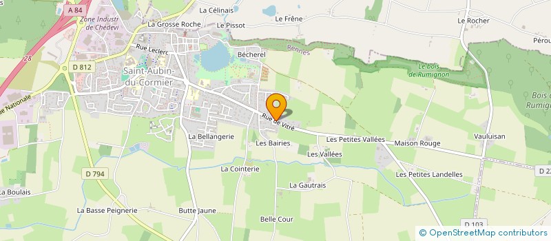 localisation de l'entreprise SCI FLORIC  SAINT-AUBIN-DU-CORMIER