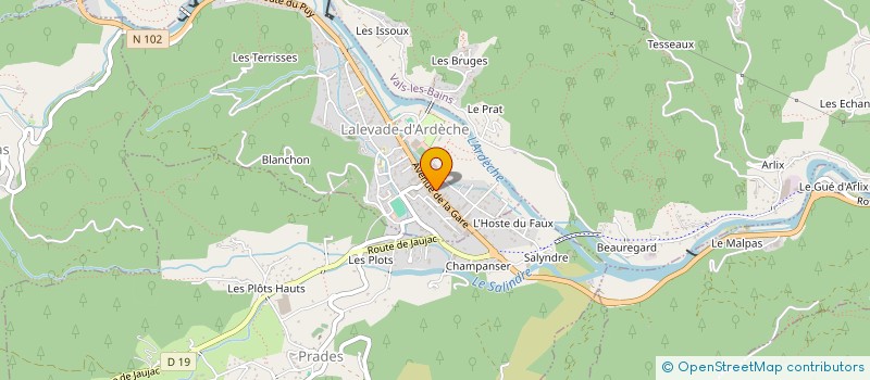 localisation de l'entreprise SCI FLORIDA  LALEVADE-D'ARDECHE