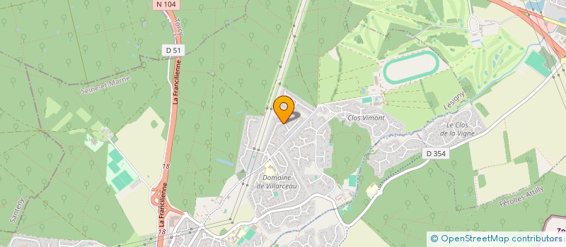 localisation de l'entreprise SCI FLORIDA 55  LESIGNY