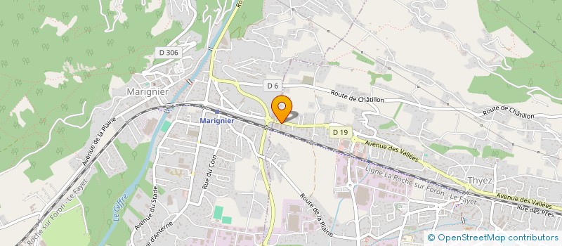 localisation de l'entreprise SCI FLORIEL  THYEZ