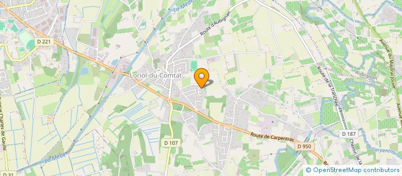 localisation de l'entreprise SCI FLORIET THOUVENIN  LORIOL-DU-COMTAT