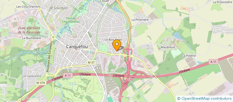 localisation de l'entreprise SCI FLORIGNY  CARQUEFOU