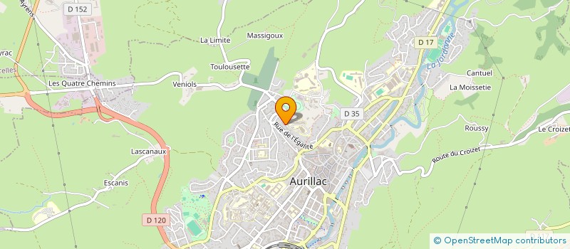 localisation de l'entreprise SCI FLORIMMO à AURILLAC