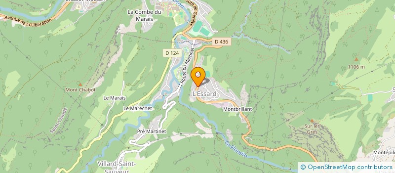 localisation de l'entreprise SCI FLORINE  VILLARD-SAINT-SAUVEUR